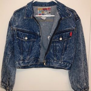 Jordache Medium Cropped Denim Jacket